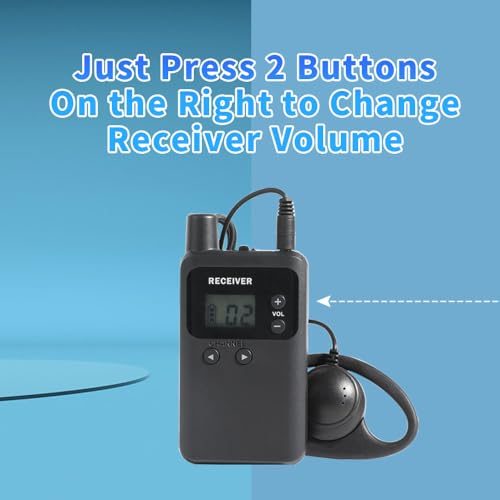AGJ Wireless Tour Guide System, Tour Guide Microphone and Speaker, Tour Guide Headsets 2 Transmitters 30 Receivers 1 Charger 1 Storage Case, Court Church Translation System for Factory School - size: 32