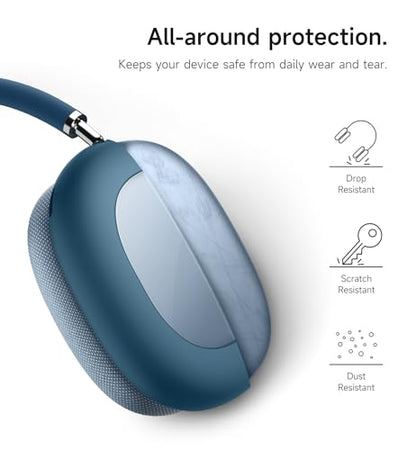 SURITCH for Apple AirPods Max Case Cover, TPU Anti-Scratch Ear Cups Cover, Rugged Shockproof Accessories Protective Cover for AirPods Max - Navy - color: Navy