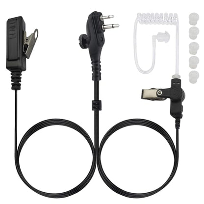 Radio Headset Walkie Talkie Earpiece with Mic Ear Piece 2 Way Radio Earphone 2pin Headphone Compatible for Hyt Hytera bd502i bd552i bd612i tc508 pd562i pd402i pd482i