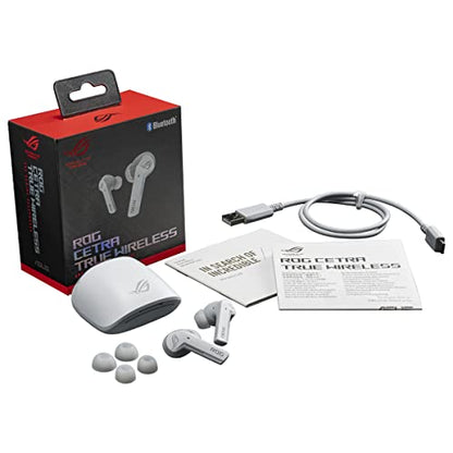 ASUS ROG Cetra True Wireless Gaming Headphones (Moonlight White)