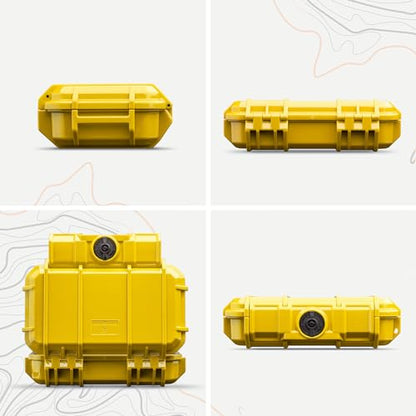 Evergreen 56 Dry Box - EDC Tough Protective Case USA Made for Organization of Cameras, Phones, Camping, Fishing, Hiking, Water Sports (Yellow) - color: Yellow