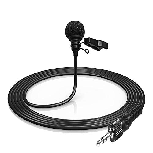 Pro Omni-Directional Condenser Lavalier Microphone for Sony UWP V1/D11/D21 Wireless Microphones Transmitter