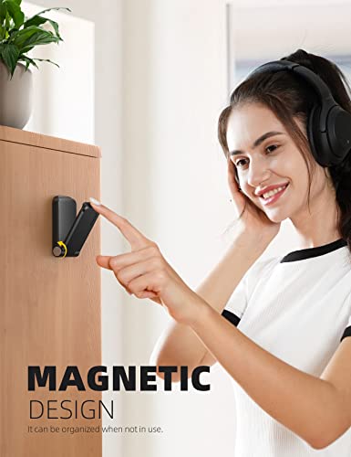 Lamicall 2 Pack Headphone Stand, Headset Holder, Adhesive Headphone Hook | Headset Hanger Mount Clip Under Desk, Earphone Clamp for Airpods Max, HyperX, Sennheiser, Black - style: Black - Two Pack