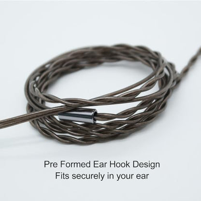 3.9ft MMCX Earphone Cable 3.5mm Plug Silver Plated Copper Core Earbuds Upgrade Wire Plug and Play for IE300 IE600 IE900
