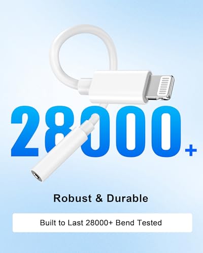 [Apple MFi Certified] 10 Pack Lightning to 3.5 mm Headphone Jack Adapter, iPhone Aux Adapter Converter Dongle Audio Cable Compatible with iPhone 14 13 12 11 X XS 8 7 | 3.5 MM Headphone Jack Adapter Converter Dongle Audio Cable for Apple iPhone 14 13 12 11