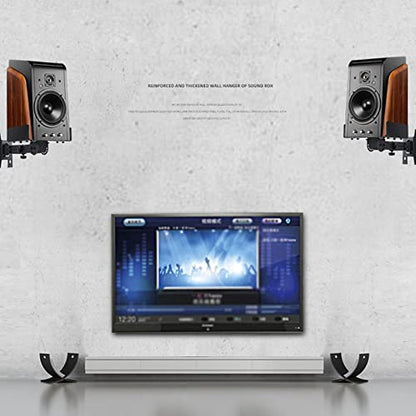 Speaker Stand Speaker Wall Mount Bracket Monitor Speaker Shelf Surround Audio Wall Mount Bracket Study Cafe Speaker Bracket Tray Wall Mount Bracket Media Stand Audio-Video Shelving ( Size : Wall-hung - size: Wall-hung small tray (single)