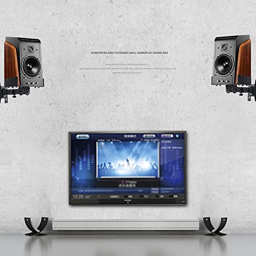 Speaker Stand Speaker Wall Mount Bracket Monitor Speaker Shelf Surround Audio Wall Mount Bracket Study Cafe Speaker Bracket Tray Wall Mount Bracket Media Stand Audio-Video Shelving ( Size : Wall-hung - size: Wall-hung large tray (single)