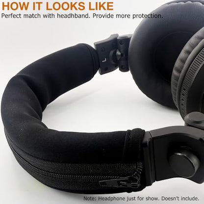 Replacement Headband Cover for Turtle Beach Heaphones,with Zipper | Compatible with Turtle Beach Recon 70 / 200 / 500 & Turtle Beach Stealth 600 / 700 Gen 2 / 700 Gen 3 / Stealth Pro Headphones