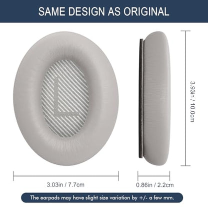 Premium Replacement Ear Pads for Bose QC35 & QC35ii Headphones - Sandstone | Fits QuietComfort 35 & 35ii / SoundLink 1&2 AE（Over-Ear）- Soft Protein Leather · Adaptive Memory Foam and Extra Durable - color: Sandstone