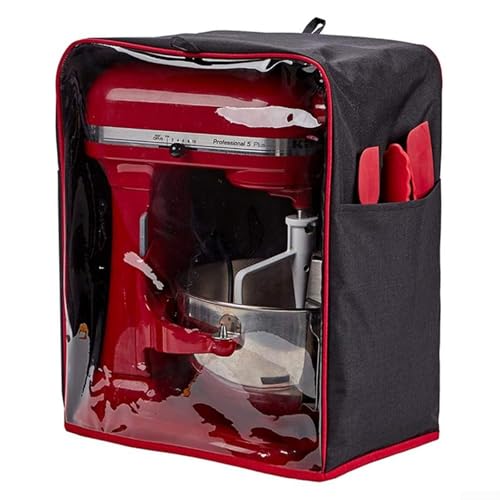Clear View Stand Mixer Cover with Removable Base Pad Household Blenders Accessories Storage Bag Oxford Fabric Storage Bag - size: L