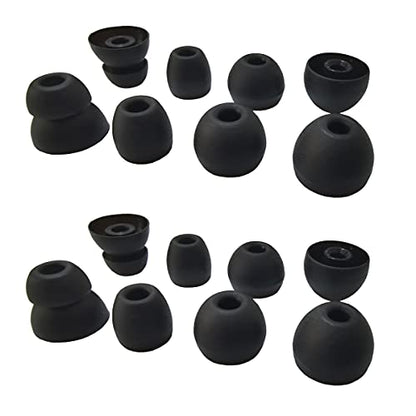 Silicone Earbuds Tips for Powerbeats Pro & 2 & 3 Replacement Eartips - color: Silicone-Black