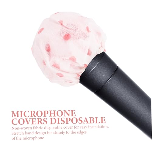 SUPVOX 100pairs Mic Covers Disposable Microphone Windscreen Cover Handheld Microphone Accessories for Music