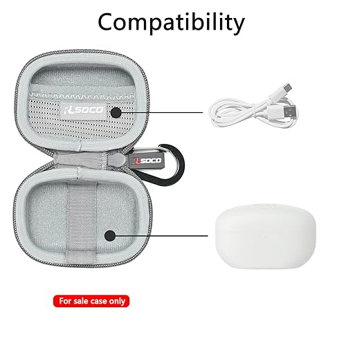 RLSOCO Carrying Case for Sony WF-1000XM5 The Best Truly Wireless Noise Cancelling Earbuds - Grey (Case Only) - color: WF-1000XM5 Case Grey