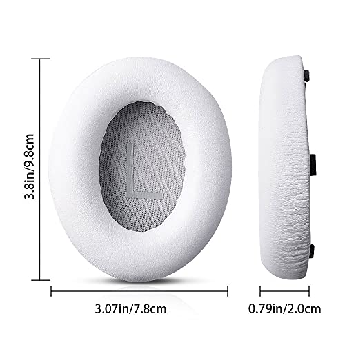 HUYUN Protein Leather Ear Pads Replacement for Bose Headphones 700, NCH700, NC700 Headphones Earpads, Headset Ear Cushion Repair Parts (White) - color: White