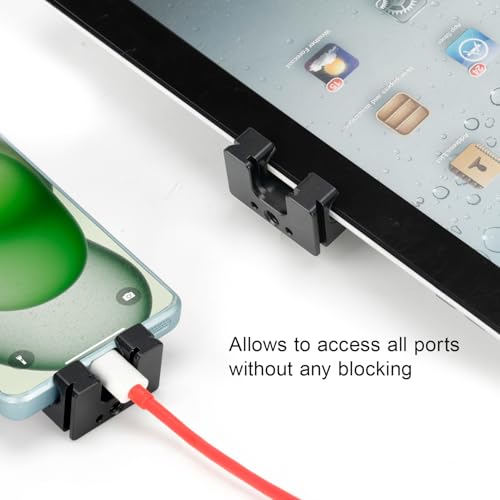 koolehaoda Aluminum iPad Tripod Holder Mount Adapter with 2 Arca Dovetail Mounts, 1/4" Screw & Cold Shoe (5.4” to 13”) Adjustable Universal Tablet Clamp Video Recording for iPhone iPad Air Mini | Universal Adjustable Tripod Mount 1/4" Screw CNC Quick Rele