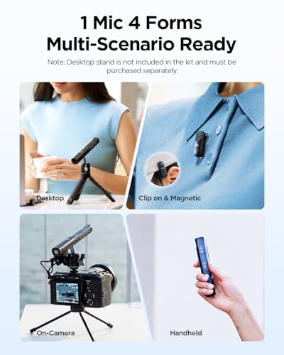BOYA Magic-02 Wireless Lavalier Microphone, 30Hrs Battery,328FT Los Range,Safety Track&Limiter,4-in1 Mini Lapel Wireless Mic for Android iPhone Camera Laptop PC, Ai Noise Reduction for TikTok YouTube - style: Magic-02(USB-C/Lightning/3.5TRS)