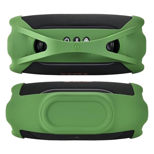 Silicone Cover for JBL Xtreme 5 Portable Bluetooth Speaker,Black/Blue/Green | Soft Skin Sleeve Protective Carrying Case with Handle - color: green