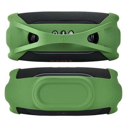 Silicone Cover for JBL Xtreme 5 Portable Bluetooth Speaker,Black/Blue/Green | Soft Skin Sleeve Protective Carrying Case with Handle - color: green