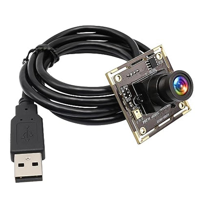 ELP H.264 1080P USB Camera Module with Microphone 2.8mm Wide Angle Webcam | FHD PC Camera for Computer & Laptop, UVC USB2.0 Lightburn Camera for Laser, Home Security, Embedded Machine Vision, Robotics - size: 2.8mm lens