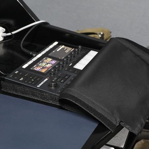 Musiin DAW Controller Cover Compatible with NI Maschine+ Plus MK3 | Custom-fit controller cover with waterproof fabric, padded lining, cable access, and hook-and-loop closure for Daily Protect