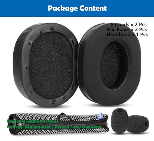 Cooling Replacement Ear Pads Cushion and Breathable Headband Compatible with Razer BlackShark V2/BlackShark V2 Pro Gaming Headsets Earpads Cover with Cool Gel and Memory Foam