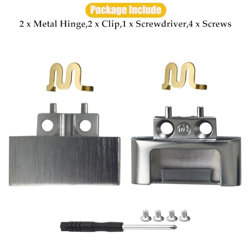Solo 4 Hinge Replacement Headband Connector Metal Folding Repair Parts Clip Cover Pin Kit Accessories Compatible with Beats Solo 4 Headphone. (Matte Black) - color: Matte Black