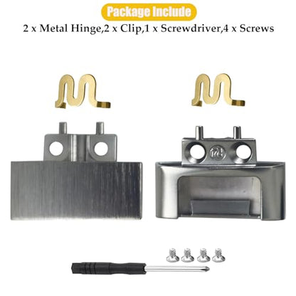 Solo 4 Hinge Replacement Headband Connector Metal Folding Repair Parts Clip Cover Pin Kit Accessories Compatible with Beats Solo 4 Headphone. (Matte Black) - color: Matte Black