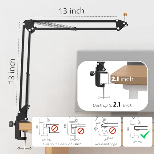 FIFINE XLR/USB Dynamic Microphone Kit with Boom Arm, Studio PC Mic with Monitoring, Headphones Jack, Mute Button, Metal Microphone Arm Stand with 3/8” to 5/8” Screw Adapter for Recording-Tank6+CS1