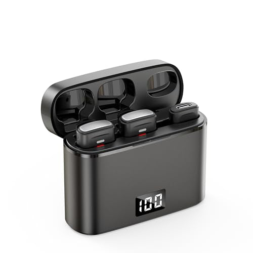 NPTCL Wireless Lavalier Mini Microphone for iPhone Video Recording