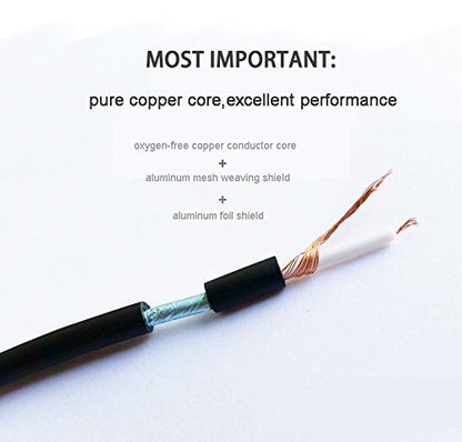 RCA Video Cable,Digital Audio Coaxial Cable with Male to Male Single Plug,A/V Extension Cord for Subwoofer Car Rear View Parking Buckup Camera,5M/16Feet - size: 5M