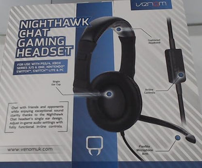 Venom Nighthawk Universal Gaming Chat Headset (PS4 / Xbox One/Switch/PC/Mac)