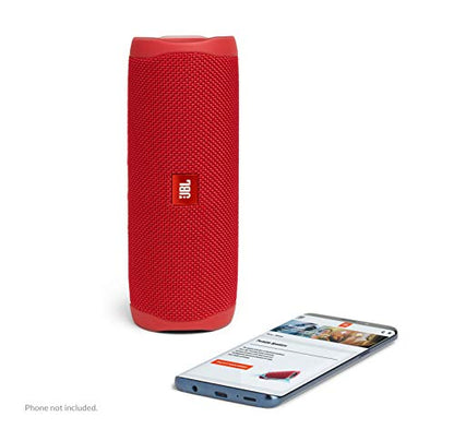 JBL FLIP 5 Waterproof Portable Bluetooth Speaker - Red (Renewed) - color: Red