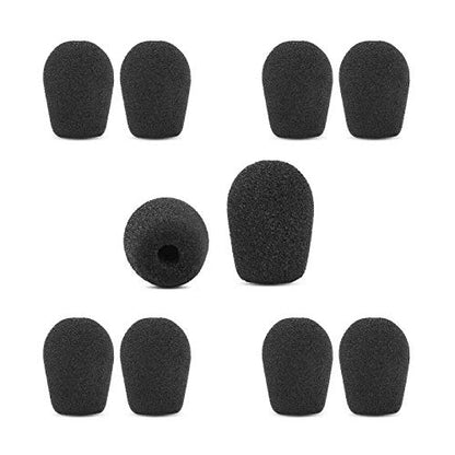 Foam Mic Covers for VXI Blueparrott B250XT, B350XT, B450XT, B550-XT,C400-XT | Replacement Microphone Windscreen Covers, Noise Reduction, 5 Pairs