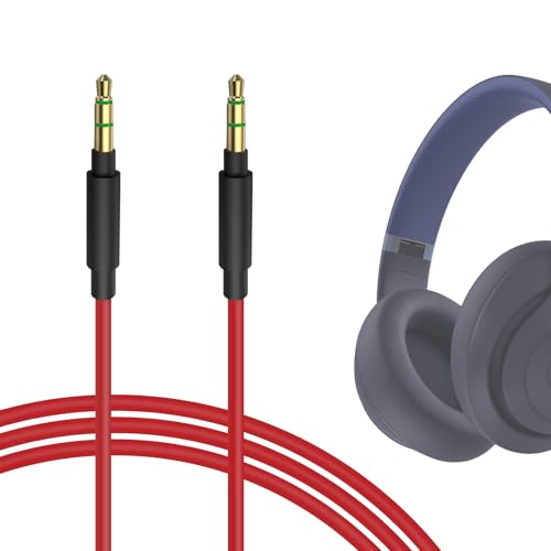 GEEKRIA Audio Cable Compatible with Beats Studio Pro/3/2, Solo 4/3/2, Mixr, Pro Headphones, 1/8" (3.5mm) to 3.5mm Aux Replacement Stereo Cord (4 ft/1.2 m)