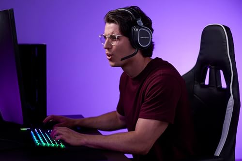 Turtle Beach Stealth 700 Wireless Multiplatform Gaming Headset for PC & PS5 | PlayStation, PS4, Mobile, Bluetooth, 24-Bit Audio, 60mm Dual Drivers, 80-Hr Battery, Noise-Cancelling Flip-to-Mute Mic, Black
