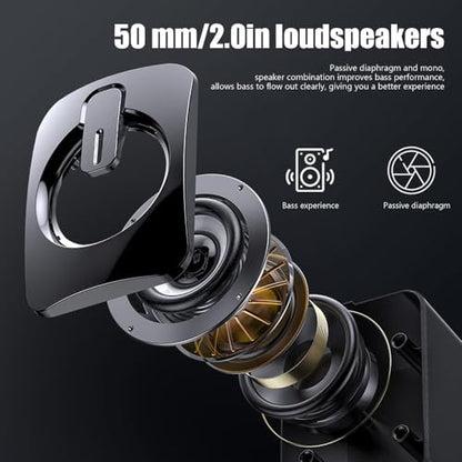 1 Pair A2 Mini ABS Computer Speaker Stereo Sound Wired Less Distortion Clear Bass USB Powered Gaming Speaker Laptop Desktop Use