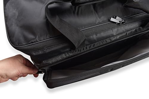 DJ Gig Bag for Music Equipment, Cables, Laptops, and Gear – DJ Equipment Bag with Shoulder Strap and Trolley Strap for Travel - Complete with Accessories Organizer Travel Case