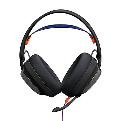 JBL Quantum 250 Wired Gaming Headset Spatial Sound Mic - Black | Plug And Play 3.5mm Connection For PC, Xbox, PlayStation, Switch, With Detachable Boom Arm And Lightweight Over Ear Comfort - color: Black