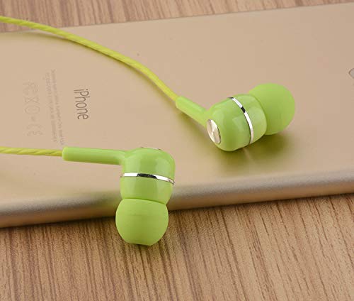 Kamon 5 Pack Earbuds Headphones with Remote & Mic, Earphones Wired Stereo in-Ear Bass for iPhone, Android, Smartphones, iPod, iPad, MP3, Fits All 3.5mm Interface (K2) - color: K2
