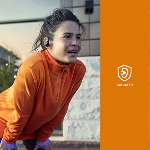 Philips A7306 True Wireless Sports Headphones with Detachable Ear Hooks, Heart-Rate Monitor, UV Cleaning Charging case, Awareness Mode, Waterproof, TAA7306BK | Detachable Ear Hooks, Heart-Rate Monitor, UV Cleaning Charging case, Awareness Mode, TAA7306BK,
