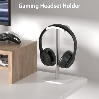 Headphone Stand for Desk - Headset Stand Headphone Holder (White) - color: White