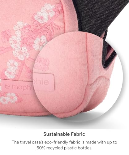 Mophie 3-in-1 Travel Charger with MagSafe - Portable Wireless Charging Hub, Compatible w/iPhone 17/16/15/14/13/12 Series, Apple Watch Series 11 to 1 & Ultra, AirPods Pro/3rd Gen, Cherry Blossom Pink - color: Cherry Blossom Pink, style: Gen 2