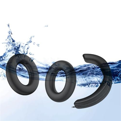 Silicone Earpads for Momentum 4 Headphone Ear Cushions Cups, Replacement Ear Pads with Headband Protective Cover Pad for Momentum 4 Accessories (Dark Blue)