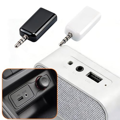 4 Pack AUX to 3.5mm Audio Adapter, USB A Female to Male Converter, USB A Female 3.5mm Male Audioes Converter Jack Plug for USBs Flash Drive Car CD Player MP3 Music Auxiliary Port Only ﻿