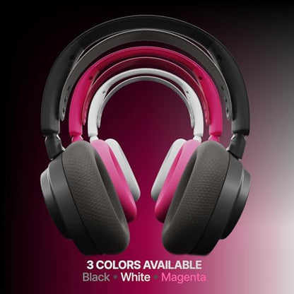 SteelSeries Arctis Nova 7 Wireless Gen 2 Gaming Headset, Real-Time App Control, 50+ HR Play, Neodymium Drivers, Mix 2.4GHz/Bluetooth, Compatible with PC, PS5, PS4, Switch 1/2, Mobile - Black (Renewed) - color: Black, style: Over the ear