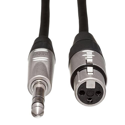 Hosa HXS-020 Pro Balanced Interconnect, REAN XLR3F to 1/4 Inches TRS, 20 Feet - size: 20 Feet