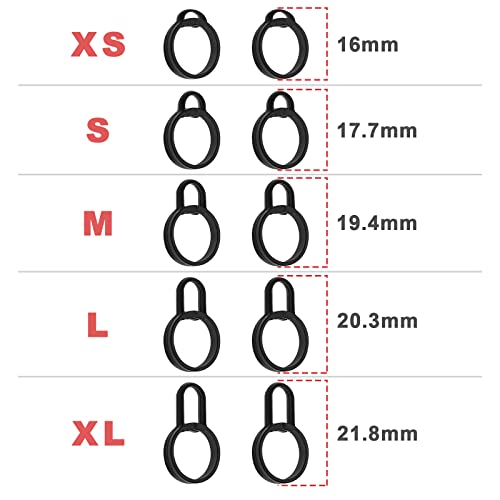 Create idea 5 Pairs Silicone Ear Tips Compatible with Sony LinkBuds WF-L900 Earphones Ear Hooks Earbud Cap Non-Slip Earbuds Wingtips Accessories XS S M L XL 5 Sizes Black
