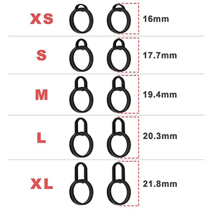 Create idea 5 Pairs Silicone Ear Tips Compatible with Sony LinkBuds WF-L900 Earphones Ear Hooks Earbud Cap Non-Slip Earbuds Wingtips Accessories XS S M L XL 5 Sizes Black