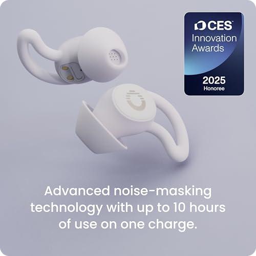 Sleepbuds® | Comfortable Side Sleeper Headphones | Up to 10 Hours of Bluetooth LE Streaming | Science-Backed Sleep Sounds | Snore Blocking Earbuds