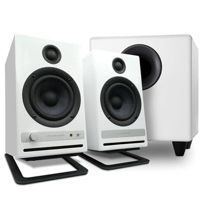 Audioengine HD4 Powered Bookshelf Speakers – Bluetooth 5.3 aptX Adaptive,